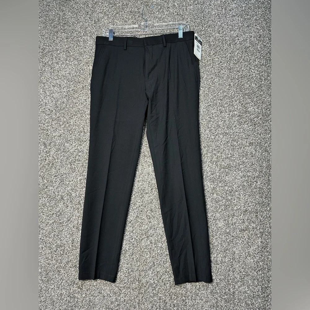 NWT Haggar Men's 4-Way Stretch Ultra Slim Flat Front Dress Pant Size 32x30 - Picture 4 of 8
